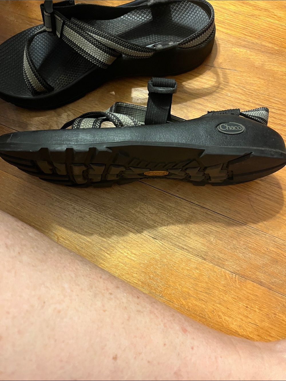 Chaco Z/1 Classic Sandals Mens Size 12 Split Gray Outdoor Hking Summer - Picture 2 of 3